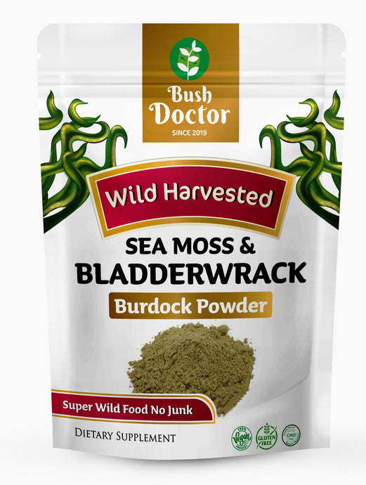 Sea Moss and Bladderwrack +Burdock Super Wild food Powder